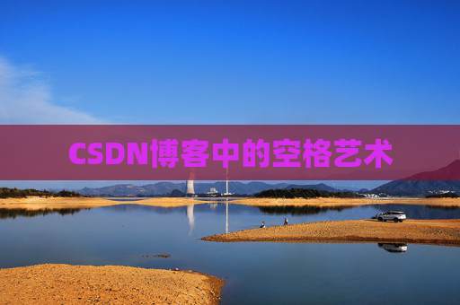 CSDN博客中的空格艺术